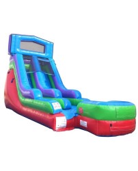 15' Modular Retro Rainbow Inflatable Water Slide