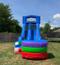 IMG 1109 1742695325 15' Modular Retro Rainbow Inflatable Water Slide